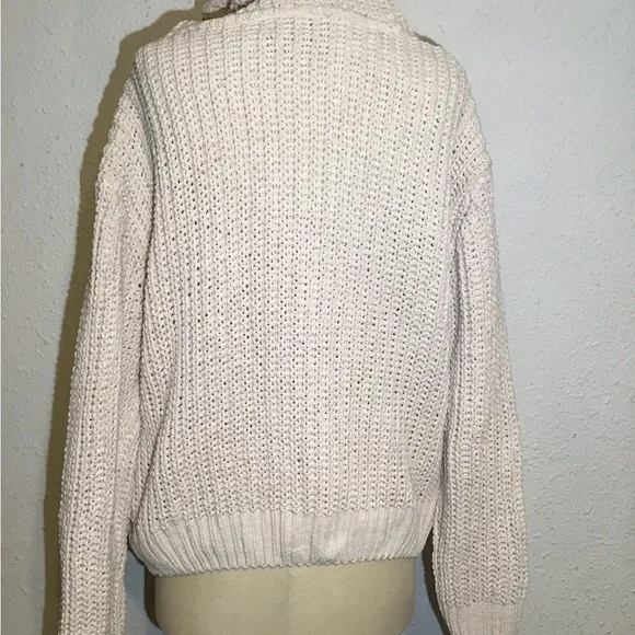 Pol chunky knit hoodie pullover sweater size medium - Picture 4 of 5